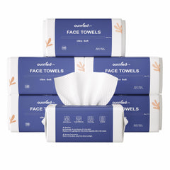 Ourmed Life biodegradable face towels in packaging, ideal for eco-friendly daily cleansing.