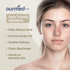 ourmed life: remoción de maquillaje con toallas suaves sin irritación