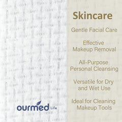 ourmed life: toallas higiénicas sin pelusa para limpieza suave