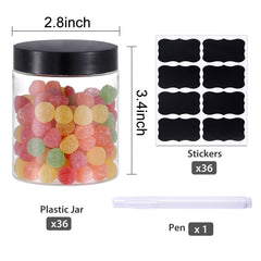OUSHINAN jars with labeling to organize contents at a glance