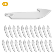 OUTDOOR EDGE 3-inch drop-point blades fit Outdoor Edge 300 Series knives for easy swaps.