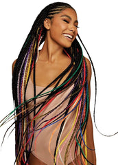 Outre X-pression Braid 52-inch weft detail highlighting smooth texture for braiding.