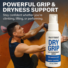 Weightlifters gain stable grip with quick drying fragrance free formula