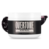 Overtone Black Velvet bottle front showing bold color conditioning