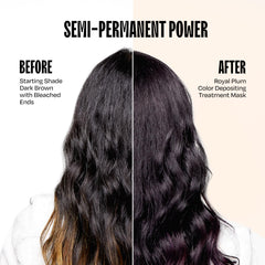 oVertone Royal Plum application gloves for mess-free color treatment.