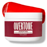 overtone scarlet red bottle closeup showing bold at-home color