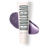 Overtone Stormy Sterling bottle pour showing hydrative color deposit for daily shine