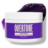 Overtone Vivid Violet bottle pour for easy at home color application