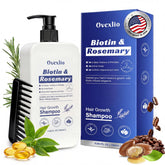 OVEXLIO Hair Growth Shampoo bottle for daily scalp care and fuller-looking hair.