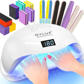 OVLux 180W UV LED nail lamp front view highlights compact, user-friendly design for home use