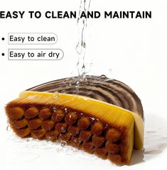 OVQ facial brush close-up demonstrates safe, gentle application along the jawline