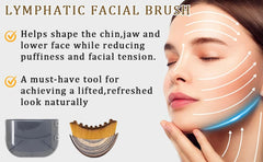 OVQ lymphatic drainage face massager in use for a soothing facial routine.