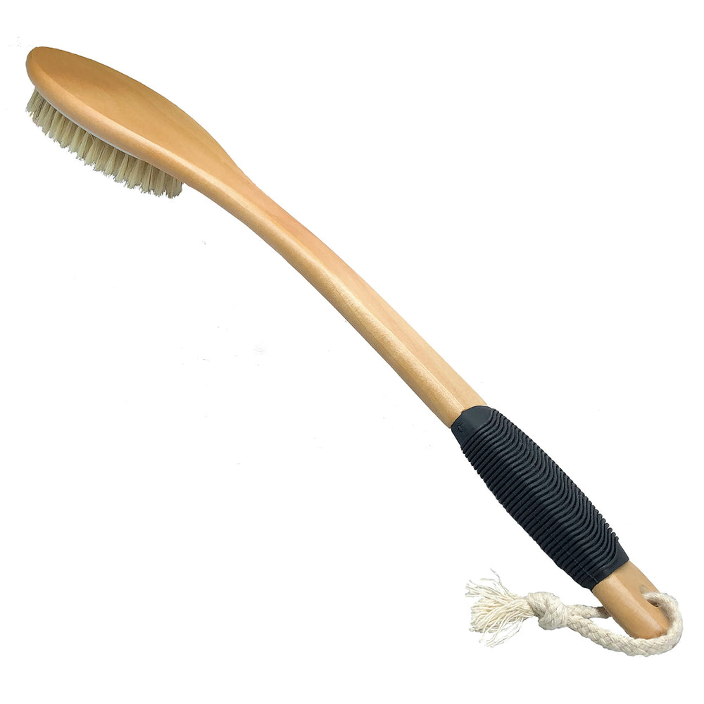 OWIIZI cepillo de baño con mango largo curvo para exfoliar la espalda