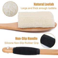 OWIIZI lufa exfoliante con fibras naturales para piel suave y renovada