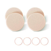 OWLFAVO round makeup sponge beige ideal for smooth foundation application