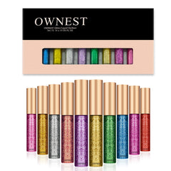 Ownest red glitter eyeliner with bold shimmer for defined eyes and drama