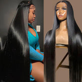 OWNROSE 30inch lace-front wig shown in full length for daily wear with natural movement