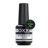 OXXI Professional rubber base gel bottle for flexible nails and long wear.