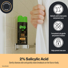 Oxy Stubborn Acne Body Wash packaging box