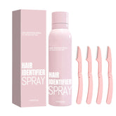 OYB spray identificador de vello para afeitado facial, resalta pelos finos para un afeitado preciso.