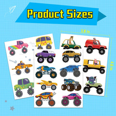 Ozepao Monster Trucks designs for DIY party decor and gifts