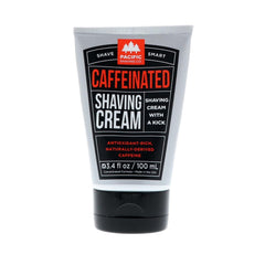 Pacific Shaving Company caffeinated shaving cream tube front showcasing hydrating formula
