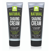 Pacific Shaving Company natural shaving cream jar front view with shea butter for hydrated sensitive skin