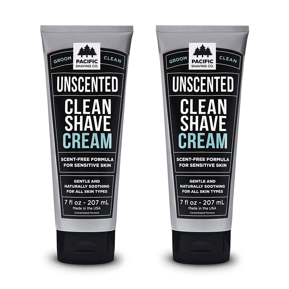 Pacific Shaving Company clean shaving cream with Shea Butter — 7 oz bottle for a smooth, hydrated shave.