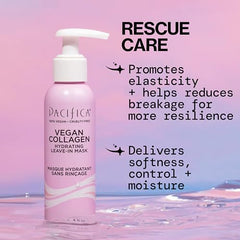 Pacifica Mascarilla de Colágeno Vegano repara daños y reduce quiebre para cabello más resistente.