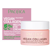Pacifica Crema Nocturna con colágeno vegano en botella, hidratación suave.