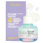 Pacifica Future Youth Gravity Rebound serum bottle highlights vegan formula for quick absorption