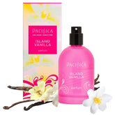 Pacifica Island Vanilla spray bottle for daily wear and mood lift.