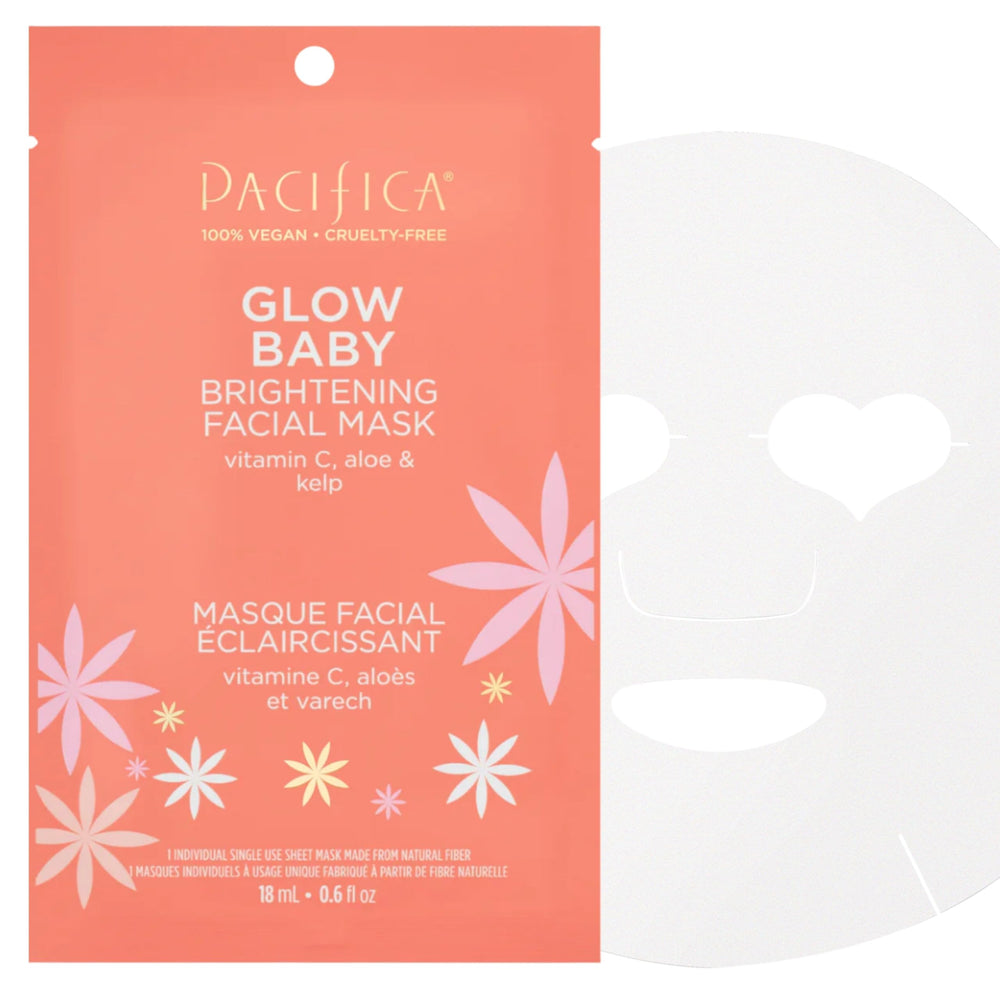 Pacifica mascarilla hoja brillo bebe para piel radiante