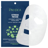 Pacifica Rehab Mask: máscara de hoja Rehab Coco-Cafeína para calmar la piel.