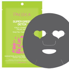 Pacifica Super Green Detox, empaque de mascarilla para comenzar una limpieza facial profunda