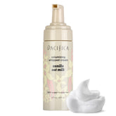 Pacifica Mousse para cabello, botella elegante, volumen ligero y aroma suave.
