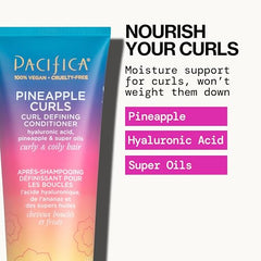 Pacifica Pineapple Curls conditioner pump for easy, mess-free application.