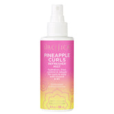 Pacifica Pineapple Curls Refresher Mist bottle on white backdrop for lightweight curl revival