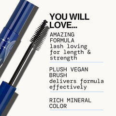 Pestañas con pigmento negro profundo, Stellar Gaze Mascara en tono negro Supernova.
