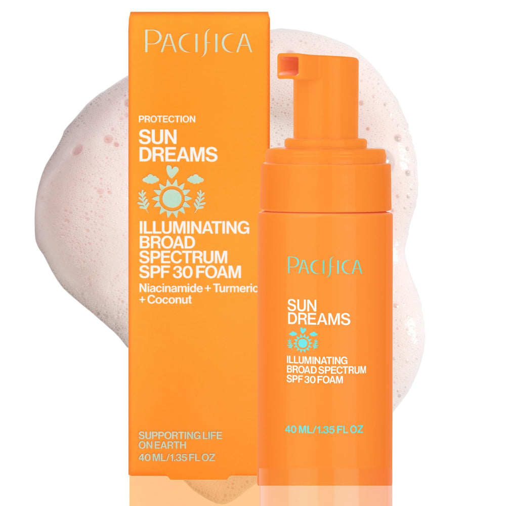 Pacifica Sun Dreams botella exterior, protección SPF 30 para uso diario.