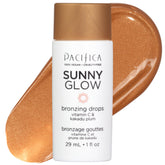 Pacifica Sunny Glow: gotas bronceadoras para rostro con acabado natural.