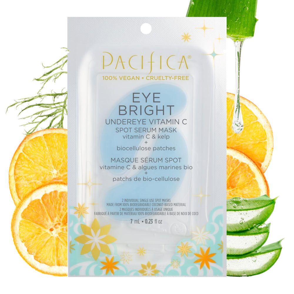 Pacifica Undereye Spot Serum Mask: parches biocelulosa para brillo rápido en ojos