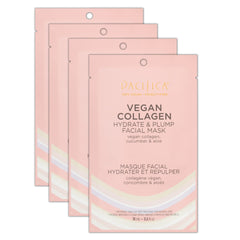 Pacifica Colágeno Vegano: mascarilla hoja-serum para hidratación profunda