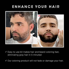 Pacinos beard application brush for quick, even gray blending
