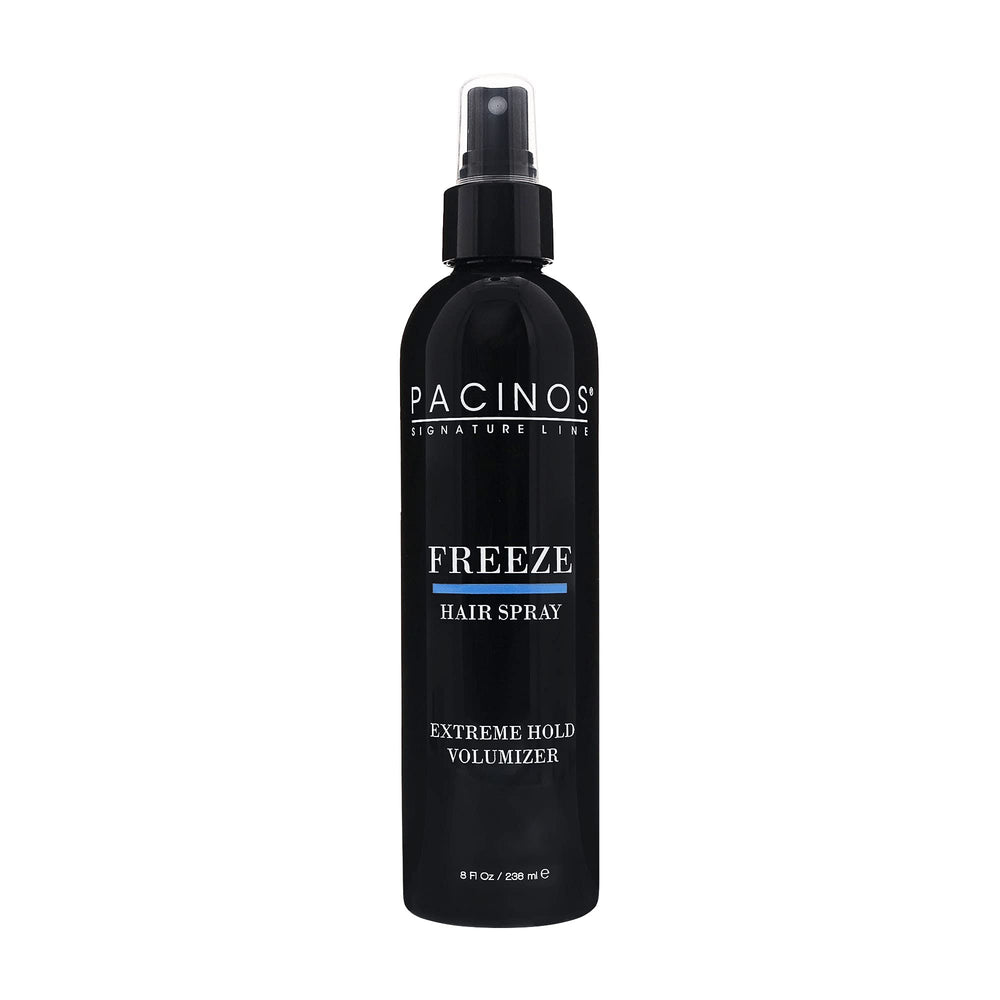Pacinos Freeze: botella de spray para fijación de larga duración en el peinado.