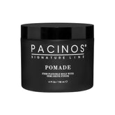 Pacinos Pomada: bote 4oz para fijación duradera y definición flexible.