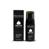 Pacinos Signature Line Curl Mousse bottle provides frizz-free definition for curly hair.