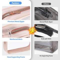 Reinforced seams in Packism bag reduce leakage risks during transit