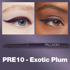 Delineador Palladio retráctil, aplicación cremosa para deslizamiento suave