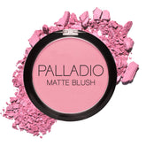 Palladio Rubor Mate Rosa Frambuesa, empaque elegante para uso diario.